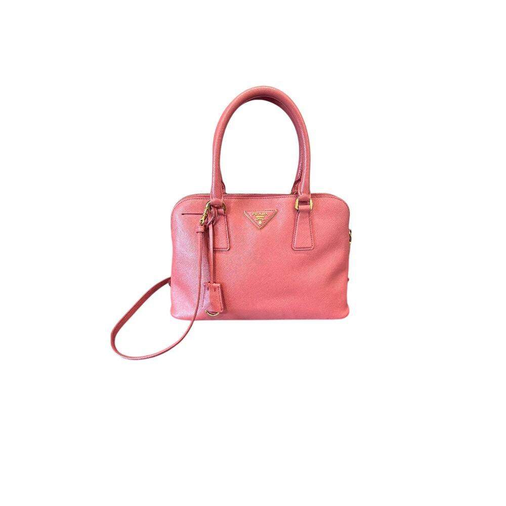 Prada Pink Leather Small Promenade Satchel